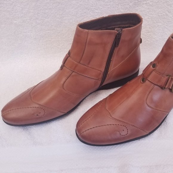 Cool looking NEW all leather mens casual boot . - Picture 7 of 9